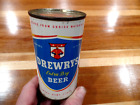 DREWRY'S EXTRA DRY FLAT TOP BEER CAN MICHIGAN TAX STAMP SOUTH BEND INDIANA IND