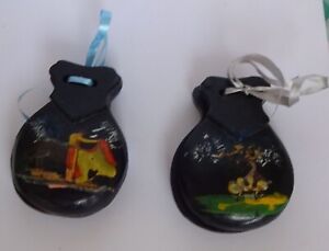 Castanets from Granada (Spain). Hand painted. 1970s.