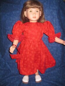 New ListingRed Dress- Stars and Spirals and Lace with matching Purse-Fits 23