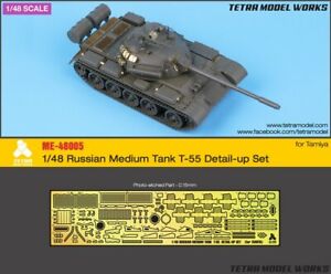 Tetra Model ME48005 1/48 Russian Medium Tank T-55 Detail Up Set for Tamiya