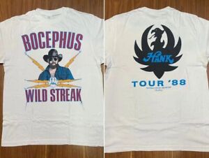 Hank Williams Jr 1988 Tour Music T-Shirt Unisex For Fans S-3XL
