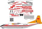 BSmodelle 720411 - 1/72 Antonov An-12 Aeroflot 60th decal for aircraft model kit