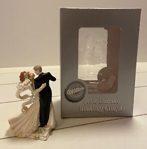 Wilton Petite Embrace Wedding Couple Cake Topper 1998 202-311