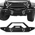 Steel Front Bumper w/ Lights Fits 07-24 Jeep Wrangler JK/JL 20-23 Gladiator JT (For: 2021 Jeep Wrangler)