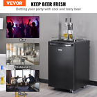 VEVOR Beer Kegerator, Dual Tap Draft Beer Dispenser, Full Size Keg Refrigerator