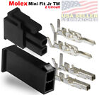 Molex 2 Pin Black Connector Pitch 4.20mm, .0165