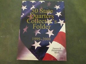 1999 - 2008 Fifty State Quarter Album P&D Mints Unc/Circulated (100 coins)