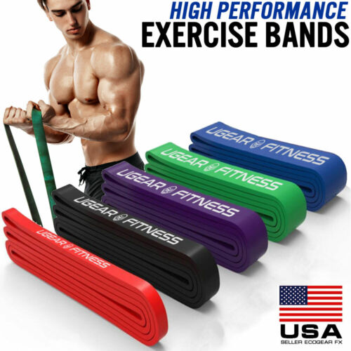 Heavy Duty Exercise Bands Latex Resistance Fitness GYM Powerlifting Assist Band