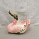 Vintage Hull Pottery Duck Or Happy Swan Planter Pink Green Mid Century 50's.