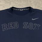 Boston Red Sox Sweatshirt Men 2XL Blue Nike Crewneck MLB Baseball Pullover