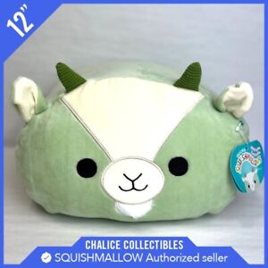 Squishmallows Kellytoy Easter Plush Stackable Palmer the Green Goat 12