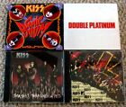 KISS~~LOT OF 4 CDs Hard Rock Heavy Metal FREE SHIPPING
