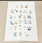 Handmade Alphabet Embroidered Hand Stitch Baby/Toddler Cotton Crib Quilt