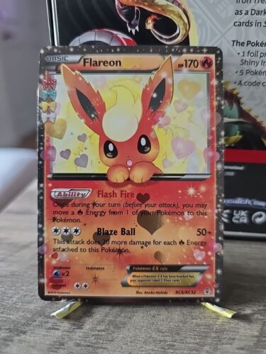 Pokémon TCG Flareon-EX Generations RC6-32 Holo Holo Rare EX NM