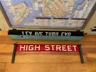 1958 BROOKLYN HEIGHTS NY NYC BUS ROLL SIGN HIGH STREET WEST VILLAGE MEATPACKING