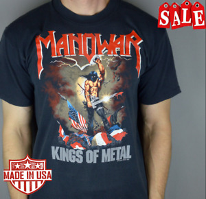 Vintage Manowar Kings Of Metal 1989 Shirt Double Sides S-5Xl AA9201