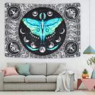 Moth Tapestry Moon Phase Tapestry Psychedelic Eyes Tapestry Moon and Stars Ta...
