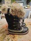 Sorel NL2429 Joan Of Arctic Women's Winter Snow Boots - Black 7.5