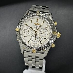 Breitling Shadow Flyback B35313 Automatic Chronograph White 39mm Watch Limited