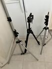 Manfotto pro tripod 3221 With 3265 Head + 2 Mandotto Light Stands 3333 With Bag