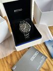 Seiko Presage Sharp Edge 42.2MM GMT Automatic SS Black Dial Watch SPB221J1 $1400