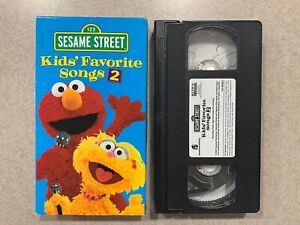 Kids' Favorite Songs 2 Sesame Street (VHS 2001) Sony Wonder Elmo