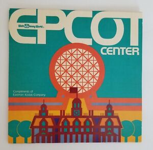 Epcot Center Fold Out Sliding Dial Brochure 1983 Kodak Map Future World