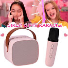 💥Mini Karaoke Machine Bluetooth Wireless Microphone Speaker For Kids Boy Girl💥