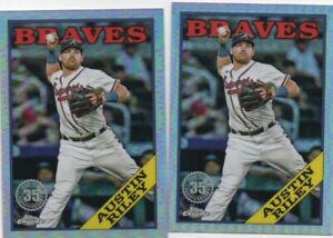 2023 Topps Chrome Update - 35th Anniversary #88BC-3 - Austin Riley (TWO CARDS)