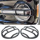 Headlight Guard Protecter Trim for Ford Bronco Accessories 2021-2024 Black 2PACK (For: 2023 Ford Bronco Raptor)