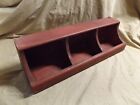 Primitive Vintage Antique Wood Chick Feeder Could Be Hanging Wall Cubby 20x6