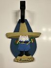 Travelocity Luggage suitcase Tag  Roaming Gnome large and strong material rubber