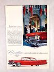 1959 Cadillac 4 Door Hardtop Print Ad GM Red