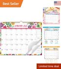 2024 Wall Calendar - Beautiful Floral Design - Large Ruled Blocks - 15