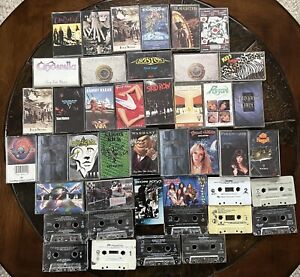 43 Rock Cassette lot! 80's Metal, Hair Bands And Grunge.