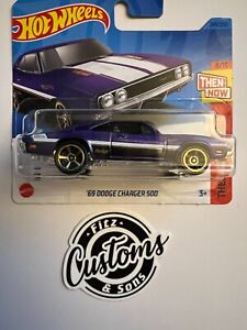 Hot Wheels '69 Dodge Charger 500 Purple #240 - 2023 Short Card