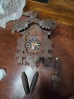 Vintage German Black forest 1 day cuckoo clock-Blue and white Cuckoo