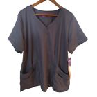 Urbane Ultimate Grey Women's XLG Modern Fit Scrub Top New with Tags