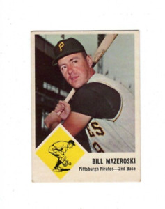 1963 Fleer #59 ... Bill Mazeroski ExMt Condition ... Pirates