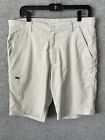 Tasc Performance Tailored Gray Bamboo Casual Golf Athletic Stretch Shorts Men 32