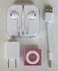 New ListingApple iPod Shuffle 4th Generation A1373 2GB Pink + accessories CLEAN + TESTED