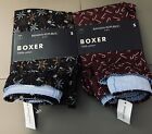 BNWT MEN'S HOLIDAY TWO (2) PAIR LOT OF BANANA REPUBLIC WOVEN BOXER US SMALL (S)