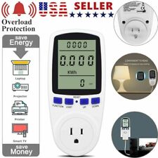 LCD Power Meter Consumption Energy Analyzer  Watt Amps Volt Electricity Monitor