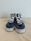 Vans off the wall blue and white cartoon sketch size 6