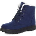 Dress First Women’s Winter Snow Ankle Boots Suede Waterproof Sneakers Size 9