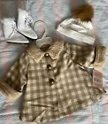 NWT Lee Middleton Doll Clothes Outfit Fur Lined Coat, Cap & Ice Skates