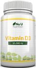 Vitamin D3 10000 iu 365 Soft gels capsules  Vit D3 10,000 IU(1 Full Year Supply)