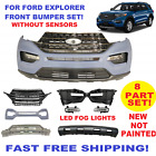 FOR FORD EXPLORER FRONT BUMPER ASSEMBLY WITH LED FOG LIGHTS GRILL SKID PLATE (For: 2021 Ford Explorer)