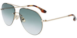 Victoria Beckham Women's Gold-Tone Aviator Sunglasses - VB213S 700 - Italy