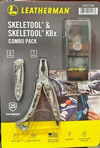 Leatherman Skeletool & KBX  Multi-Tools Combo Pack with Nylon Sheath